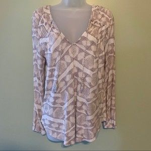 Lucky Brand Peasant Blouse, Size Medium